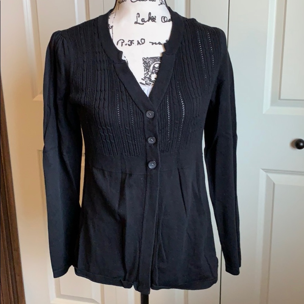 Black cardigan